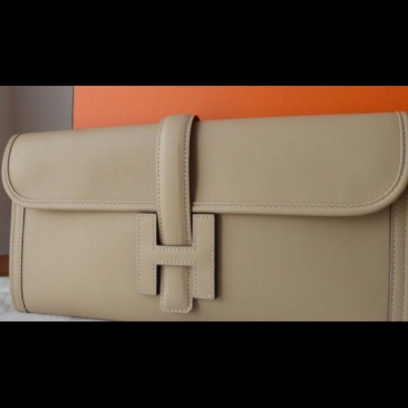 Hermes Handbags - Hermes Jige Elan 29 Clutch Trench/Beige